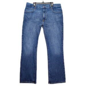 Arizona Jean Co. Distressed Bootcut Blue Denim Jeans Womens Athletic sz 38x36